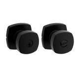 Kwikset Arroyo Knob Entry Door Knob with Lock and Key, Secure Keyed Handle Exterior, Front Entrance and Bedroom, Matte Black, Pi