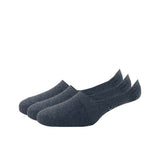 Allen Solly MenS Cotton No Show Socks (Pack Of 3) Charcoal Black