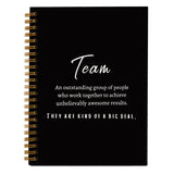 hold fizz Black Meeting Notebook for Work 5.5x8.3 inch