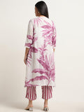 Gosriki Women'S Cotton Blend Straight Printed Kurta With Palazzo (Rilaka Pink-Gs_M_Pink_Medium),Pink,,B0D9YKNPK7