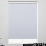 Kalysie Cordless Roller Shades 100% Blackout Blinds For Windows And Doors Pull Down Room Darkening Window Shades Easy To Install For Home And Office White Fixed 75 Inches High 27 Inches Width -Like New