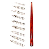 HEAVENGLOW Cartoon Comic Dip Pen Set Calligraphy and 9 Nibs for Writing Sketch Mapping|Crafts | Art Supplies | Drawing & Letteri