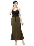 GRECIILOOKS Womens Casual Spandex Regular Fit Patticoat (Green, XX-Large)