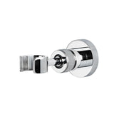 PHASAT Handheld Shower Head Holder Adjustable Solid Brass Handheld Shower Head Bracket Holder Wall Mount,Shower Wand Holder Chro