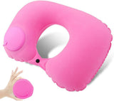 Umani Travel Inflatable Neck Pillow For Flight, Car & Bus | Portable Air Neck Support Cushion For Sleeping | Soft UShaped Trave