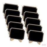 Enakshi 100Pcs Mini Wooden Rectangle Blackboard Table Tabletop Chalkboard 10x7.5cm|Home & Garden | Home Decor | Message Boards &