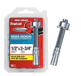 Red Head 1/2 in. x 33/4 in. Wedge Anchor 10CT