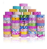Eclet DIY Crafts Washi Tape Set Pack of 60 Assorted Decorative Adhesive Tapes for Scrapbooking, Journaling, Gift Wrapping & Ar