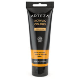 ARTEZA Acrylic Paint Deep Yellow Color (120 ml Pouch, Tube), Rich Pigment, Non Fading, Non Toxic, Single Color Paint for Artists