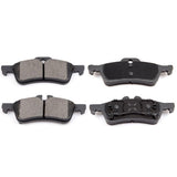 ECCPP D1060-7842 4pcs Rear Ceramic Disc Brake Pad Set Fit For Mini Cooper 2002-2008
