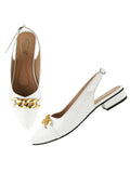 Shoetopia Pointed Toe Flat White Belly For Girls-Eu39,Bronze,6,B0D5HFCNZV