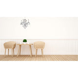 Living District Elle 4-Light Transitional Metal Pendant In Chrome