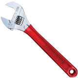 Klein Tools D50712 Adjustable Drive Wrench, Forged with Extra Capacity Jaw and High Polish Chrome Finish, 12inch