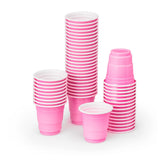 xo, Fetti Party Decorations Pink Plastic Shot Glasses - 50 Matte Disposable 2 oz Cups | Bachelorette Party, Birthday Party, Part