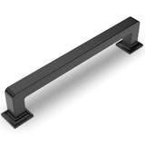 Amerdeco 6 Pack Matte Black Cabinet Pulls 5 Inch(128MM) Hole Centers Kitchen Cabinet Handles Cabinet Hardware Kitchen Handles fo