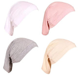 Paropkar Under Scarf Hijab Cap Bandana Head Wrap Solid Color Hijab Tube Unisex Stretch Dreadlocks Cap Neck Cover (Assorted Colou
