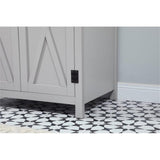 Elegant Decor Grant 30 Aluminum Mdf Single Bathroom Vanity In Gray