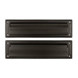 Deltana MS212U10B 13 1/8Inch Mail Slot with Solid Brass Interior Flap
