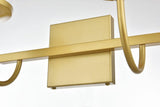 Living District Avani 2-Light Iron & Glass Bath Sconce In Brass And Clear