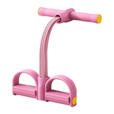 ECOMISTIQ Elastic Pedal Puller Resistance Band Pull Yoga Tension Rope for Arm Back Leg Pink | Trainers Fitness Equipment & Gear