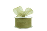 Ribbon Bazaar Plain Sheer Organza 5/8 Willow 25yd Spool 100% Nylon Ribbon