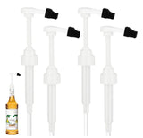 Coffee Syrup Pump for 750 ml Bottle, 4 Pack Syrup Dispenser Pumps Compatible with Monin Glass Bottles, Leak Proof Pump Dispenser