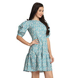Leriya Fashion One Piece Dress for Women| Midi Dress for Women| Birthday Dress for Women (Large, SkyBlue)