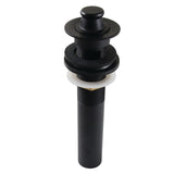 Kingston Brass KB3000 Fauceture Lift and Turn Sink Drain with Overflow, 17 Gauge, Matte Black
