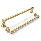 khtumeware 2 Pack 8 inch(203mm) Hole Center Brushed Gold Cabinet Pulls Solid Heavy-Duty Matte Gold Kitchen Cabinet Hardware for