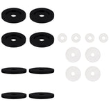 CRL 30WKMBL Matte Black Replacement Washers for Back-to-Back Solid Pull Handle