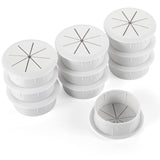 HYCC 10 Pack 2-3/8 Inch Flexible Desk Grommet,Organize Wires and Cables on Office Equipment, Computer Components, Entertainment