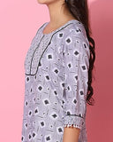 Toplot Women'S Cotton Blend Printed Kurti With Pant (Kurti-Pant-5060-Grey-L),Grey,,B0BR1D2N4K