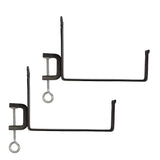 Achla Designs SFB03C, 10 inch Railing clamp Window Flower Box Brackets, Black