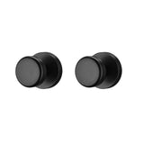 NCSEN Coastal Interior Door Knobs for Closet, Matt Black Door Knobs Door Handles, Heavy Duty Dummy Door Knob with Round Rosette