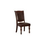 Benzara , Set of Two, Brown Alpena Traditional Style Side Chair (Set of 2),