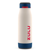 Zulu Ace 18oz Vacuum Insulated Stainless Steel Water Bottle with Chug Spout, Leak-Proof Locking Lid and Removable Base for Schoo