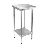 STABLEINK NSF Stainless Steel Small Table 18x24 Inches, Metal Prep & Work Table with Adjustable Undershelf, for Commercial Kitch