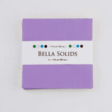 Hyacinth Moda Bella Solids Charm Pack by Moda Fabrics; 425 Quilt Squares