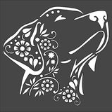 Kachi Pencil Art & Craft Layering Stencil, Flower Dog Scooter Hill Design 10X10 in Crafts, Arts, Scrapbooking Painting on Th