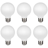 KGC LED Globe Light Bulbs, Neutral White 4000K CRI 90, LED Filament Light Bulb, 5W Equivalent to 40W, G25(G80) Dimmable 500LM E2
