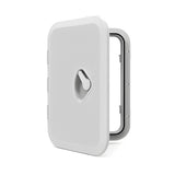 SEAFLO Marine Boat Deck Rectangular Access Hatch - 10.63 x 14.76 (270mm x 375mm) 180 Opening Lid, Non-Skid, Corrosion and UV Res