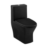 Sublime II OnePiece Round Toilet DualFlush 1.1/1.6 gpf in Matte Black