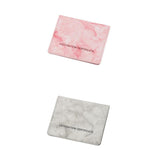 Merishopp 2 Pcs Vaccination Card Protector Slim Leather Wallet For Documents Gray Pink| Trendy | Comfortable | Fashionable | Sof