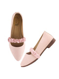 Shoetopia Pointed Toe Coco Printed Pink Bellies For Women & Girls /Eu39,Pink,6,B0DK79WQBY