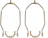 Dysmio Lighting 10.5 Inch Heavy Duty Lamp Harp Fitter for Lamp Shades Polished Nickel Finish Pack of 2
