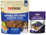 Top Chews Chicken & Apple Sausage Bites, Proudly Made in USA, Net Weight. 2.5 lbs - 100% Natural Dog Treats, and No Artificial P