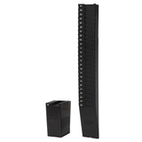Lathem Expanding Time Card Rack for 7 Cards, 25 Pockets, Black Plastic, Mounting Hardware (25-7EX)