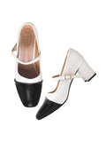 Shoetopia Stylish Buckle Detailed Black Pumps For Women /Eu41,Black,8,B0DWFTHP59