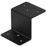 GBGS 10 PCS Black Z Brackets,2 Height Double Angle Z Clip for Wood Shelves Fixing