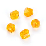 50pcs Adabele Austrian 8mm Faceted Helix Spiral Irregular Loose Crystal Beads Light Topaz Yellow Compatible with Swarovski Preci